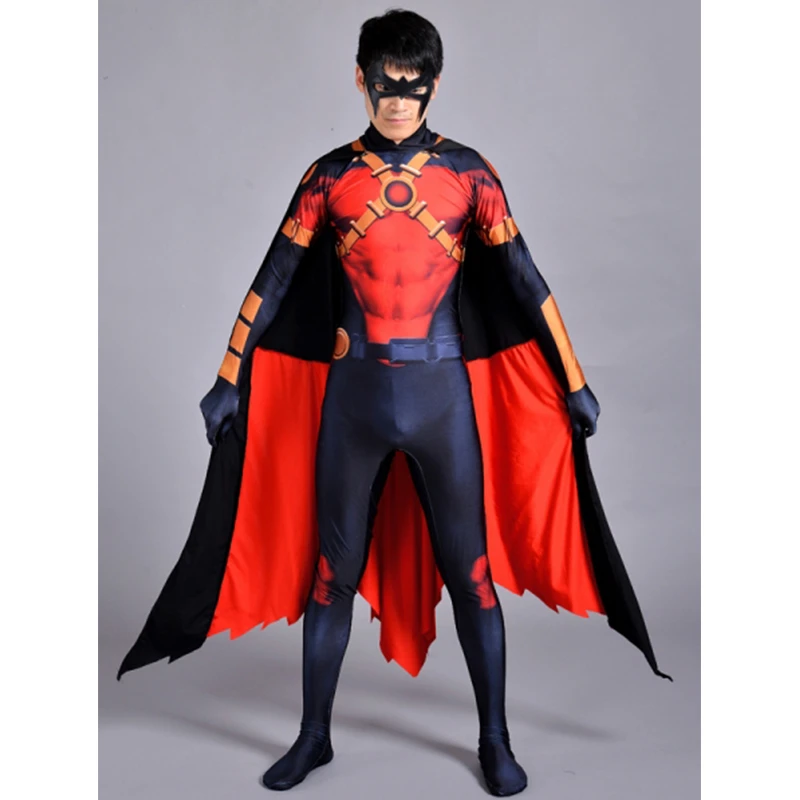 Won entregar virtual Disfraz de Robin rojo para niños, traje de cómics de Halloween, de licra,  Zentai, hecho a medida, 52 unidades|Disfraces de películas y TV| -  AliExpress