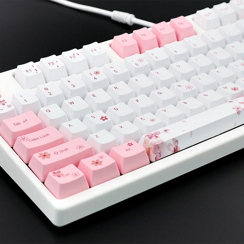 113 Key PBT Keycap Set DIY Mechanical Keyboard Theme Keycaps Replacement Button