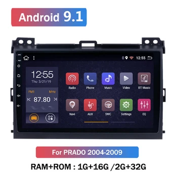 

9 inch 2 Din Android 9.1 Car Multimedia Player For Toyota Prado 120 2004-2009 Auto Radio 2din GPS Navigation FM Camera DVR OBD