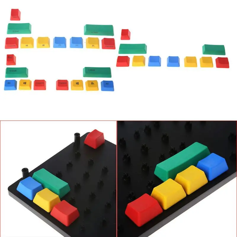 

PBT 10 Keys Keycap RGBY Mechanical Keyboard Add-on Kit OEM Cherry height