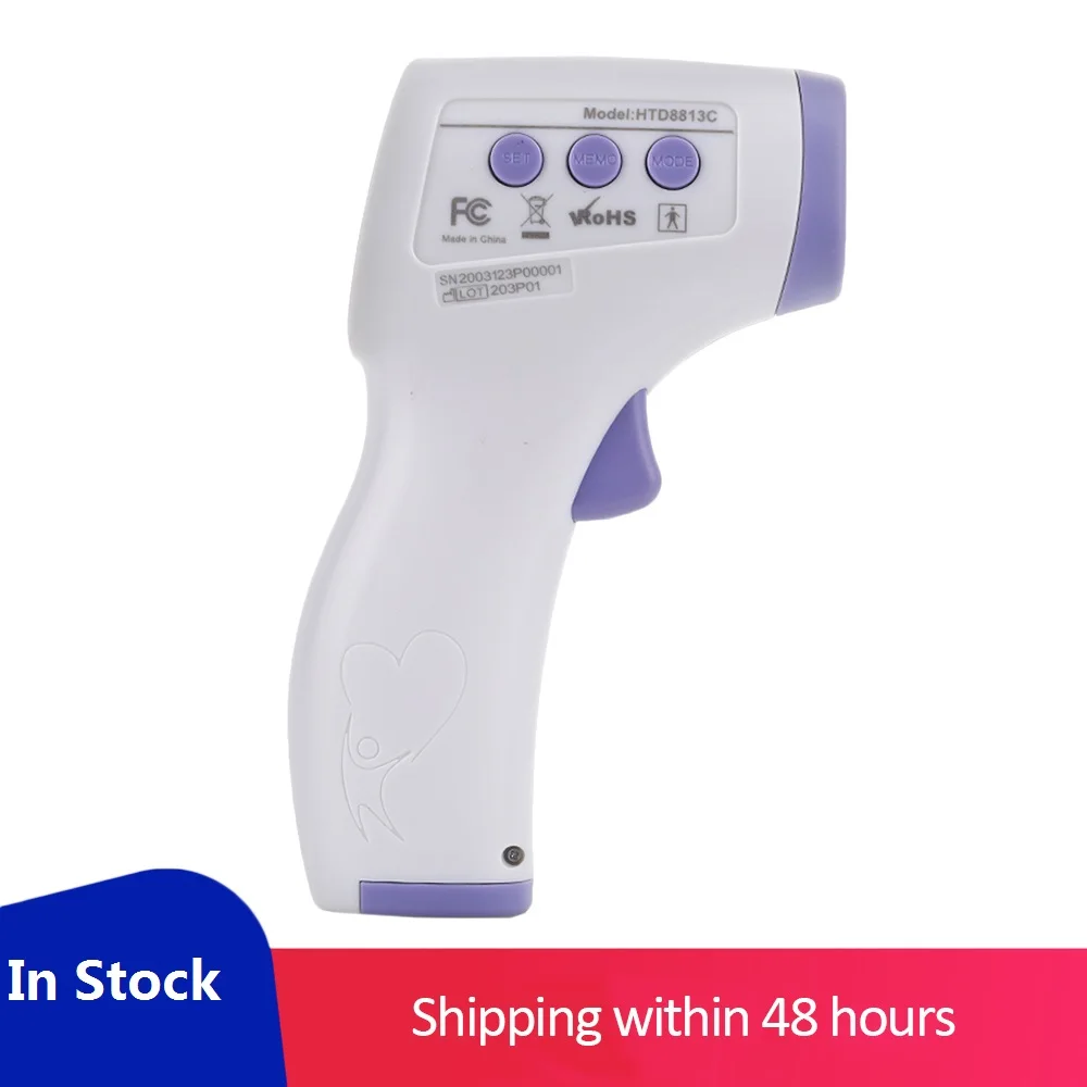 

In Stock Digital Thermometer Infrared Baby Adult Forehead Non-contact Infrared Thermometer LCD Backlight Termometro Infravermelh