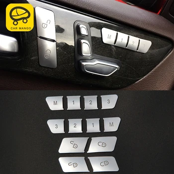 

CarManGo For Mercedes Benz GLE ML GL GLS Auto Car Seat Adjust Memory Button Trim Cover Sticker Frame Interior Accessories