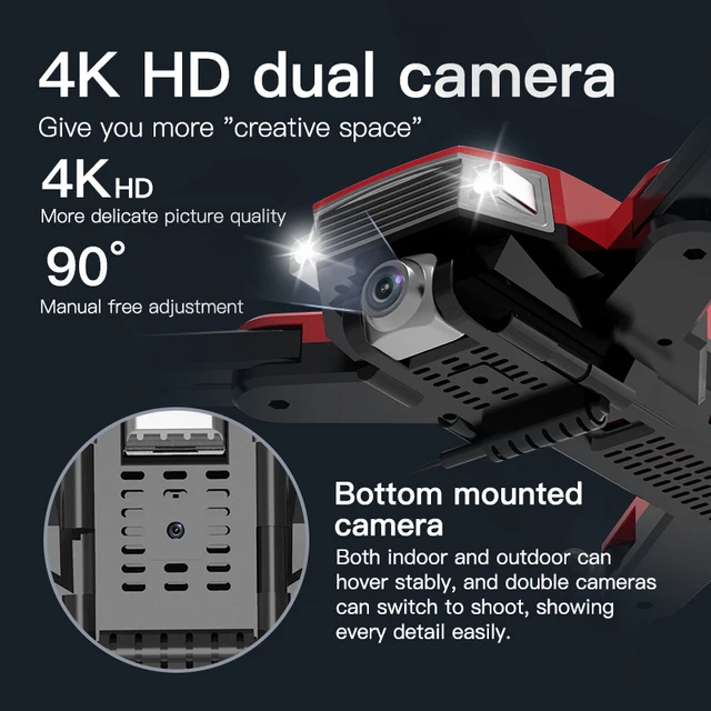 A18 UAV The GPS Brush Motor 4K Dual Cameras 25 Minutes Life 30KM / H High Performance Profesional Dron Rc Quadcopter Toys 3