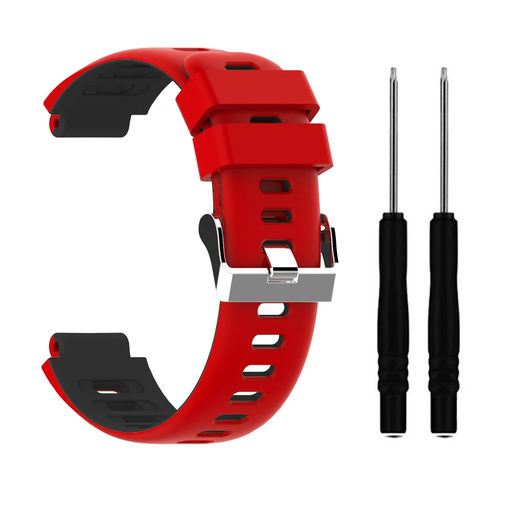 Новое поступление для Garmin Forerunner 235 наручный ремешок для смарт-часов Garmin Forerunner 735XT/230/220/620/630/235Lite Смарт-часы - Цвет: red with black