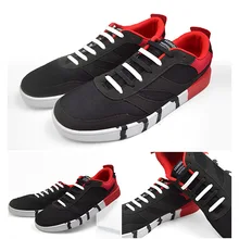 Cool Lazy Hole of Shoe Lace 16 Root Set with Line Elastic Shoe Lace Multi-Size H-shaped Silicone Band