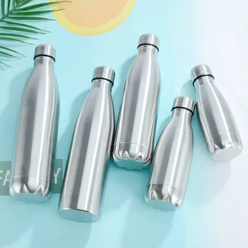 

Cola Bottle Stainless Steel Water Bottle Single Wall Hot Cold Water Sports free shiping items Direct Drinking bottle wholesale