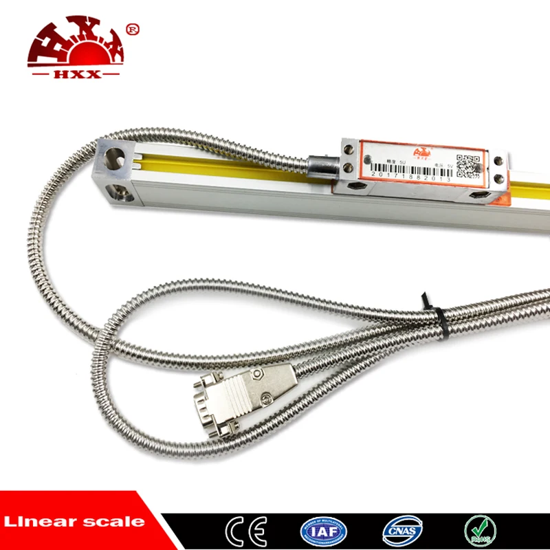 

HXX Linear Glass Scales Dimensions 50 100 150 200 250 300 350 400 450 500 MM Optical Ruler Encoder For DRO Display Lathe Machine