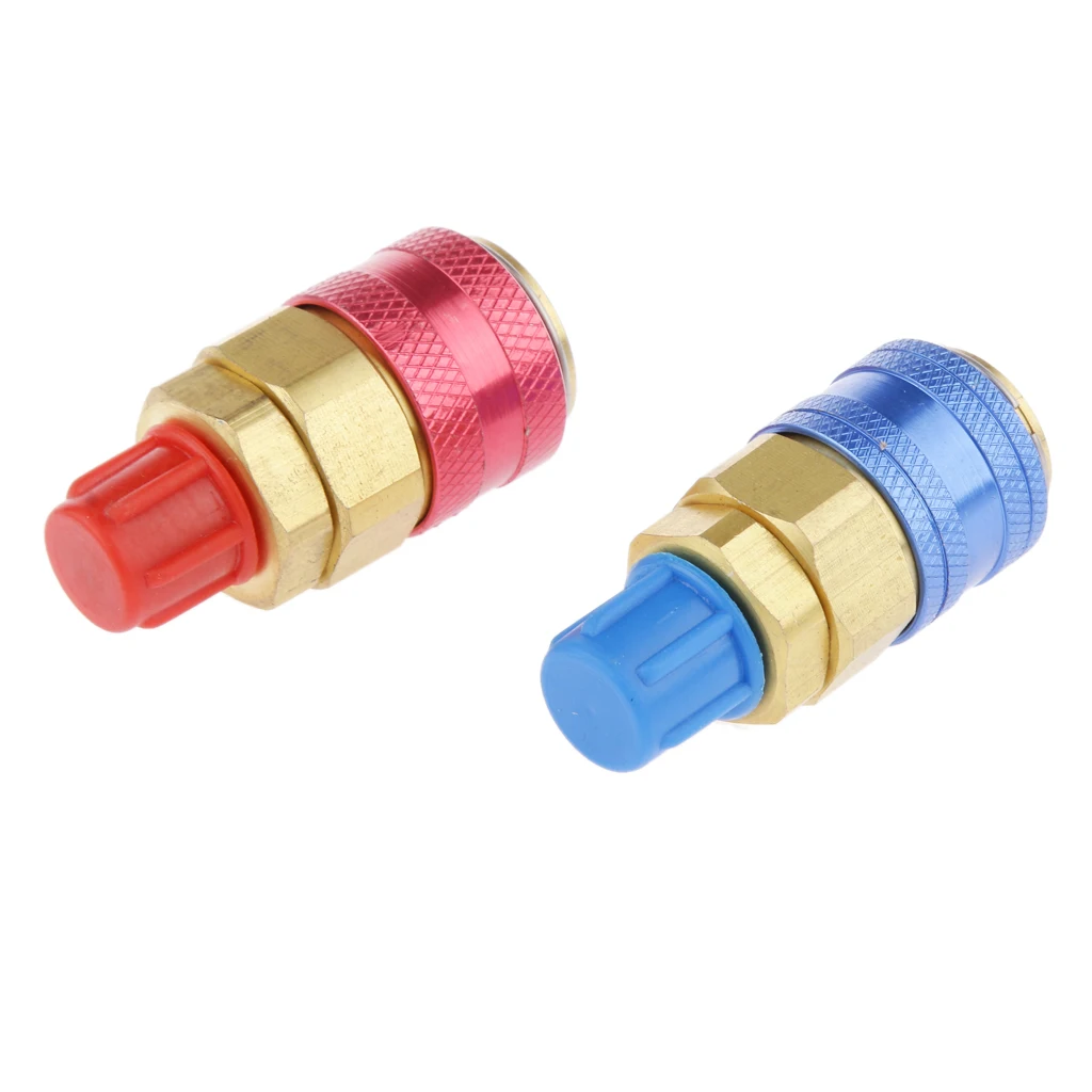 

DIY A/C R134a High &Low Quick Connector Adapter Coupler Car Automotive