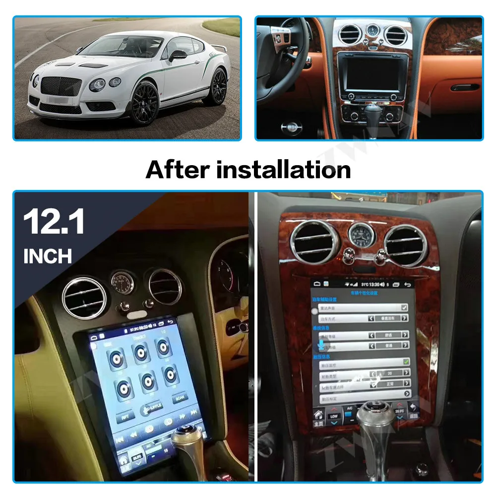 Tesla стиль Android 8,1 Автомобильный gps навигатор для Bentley превышение скорости для Bentley SuperSport мультимедийная лента магнитофон головное устройство
