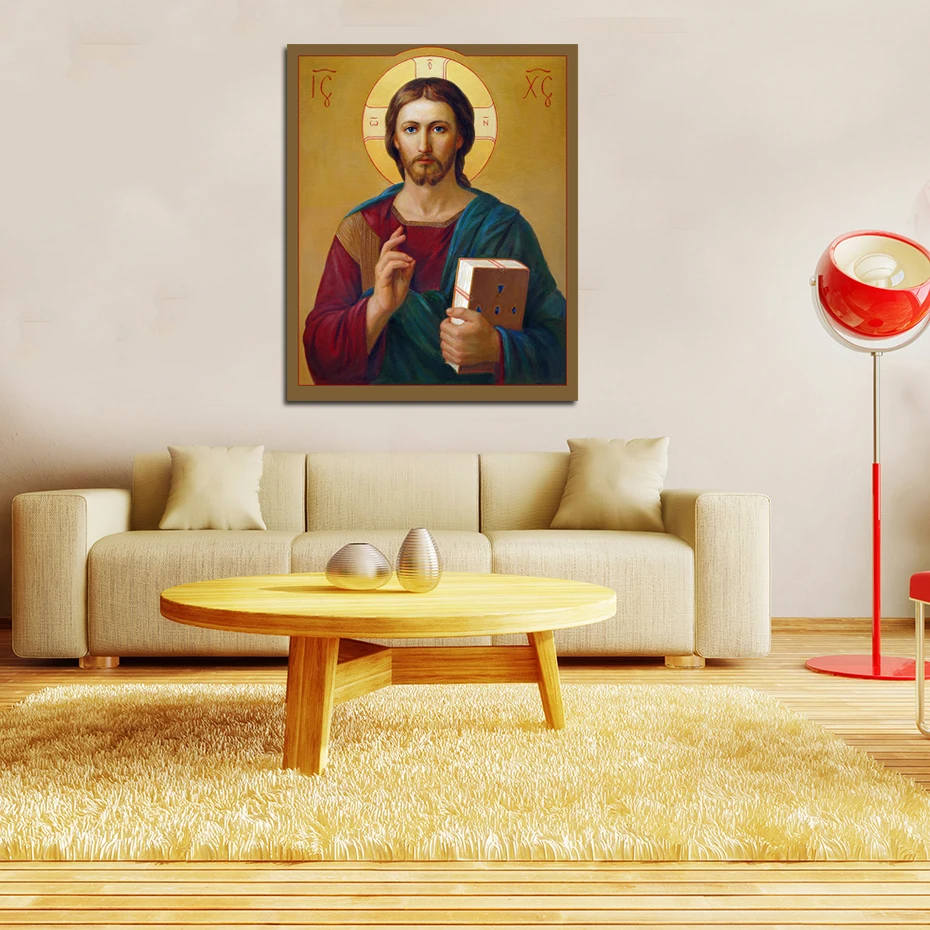 "Jesus Christ Pantocrator" 5D DIY алмазная живопись религия полная квадратная Алмазная вышивка распродажа Стразы Мозаика Декор картина