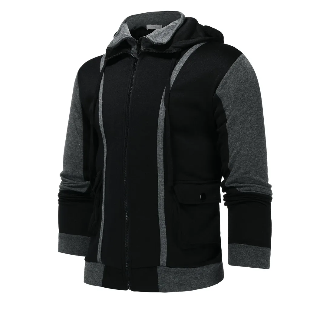 JAYCOSIN 2019 Side Zipper Hoodies Men Polyester Sweatshirt Spring Zipper Fake Two-piece Sweatshirt Tops Blouse Dropshipping New JAYCOSIN 2019 Side Zipper Hoodies Men Polyester Sweatshirt Spring Zipper Fake Two-piece Sweatshirt Tops Blouse Dropshipping New
