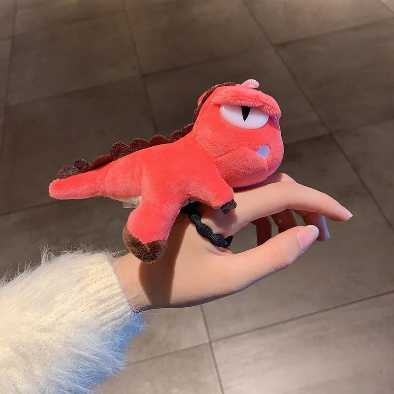 2020 New stuffed toy dinosaur hair rope hair ring Tyrannosaurus Rex doll headdress in Dongmen, South Korea head scarves for women Hair Accessories