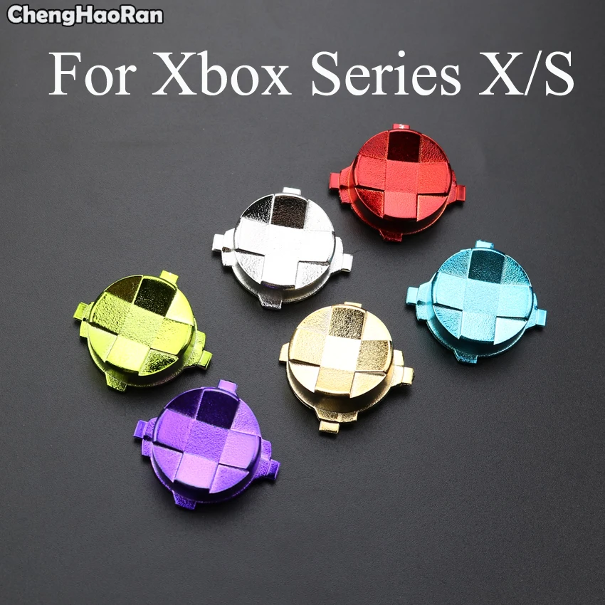 Chenghaoran 10 Pz/Lotto Per Xbox Series X/S Metal D-Pad Action Cross Button Dpad Direction Key Controller Accessori 6 Colori