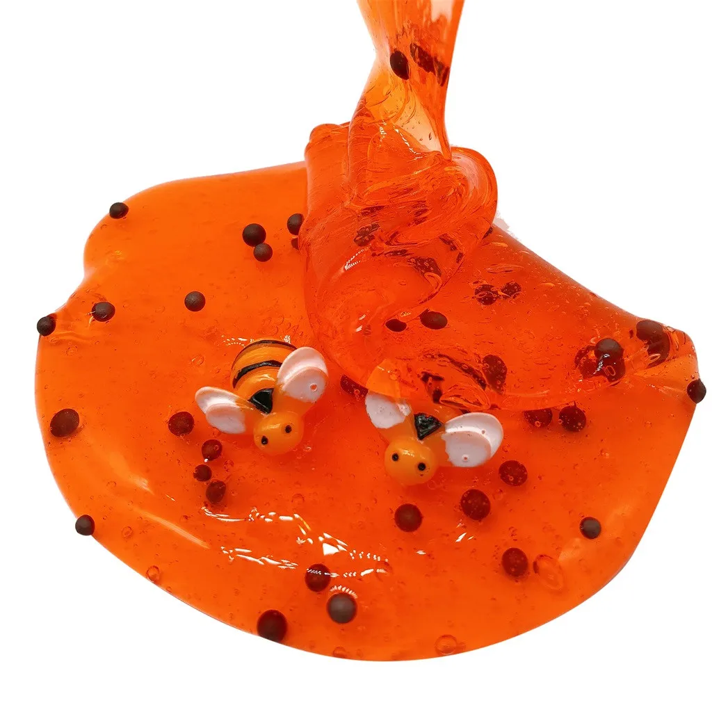 Honey bee смешивание облачной слизи 80 мл honey Slime шпатлевка ароматическая стресс дети глиняные игрушки шлам расческа Рождественский подарок
