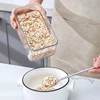 0.9L/2.4L/3.4L Plastic Storage Box Transparent Food Container Jars for Bulk Cereals Sugar Case Kitchen Organizer Accessories 6