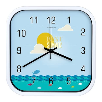 

Guest Room Digital Wall Clock Plastic Glass Clock Mechanism Metal Big Wall Clock Gift Ideas Home Decoration Modern Design DD50WC