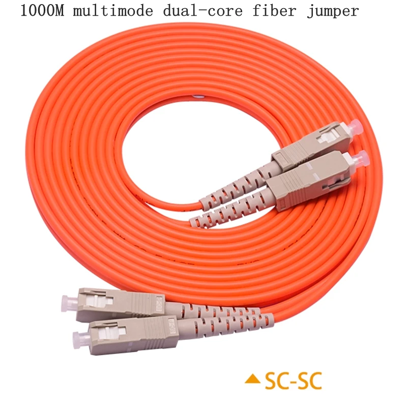 10000M multimode core fiber jumper Dual LC to LC FC ST SC Fiber Patch Cord Jumper Cable MM Duplex Multi Mode Optic for Network