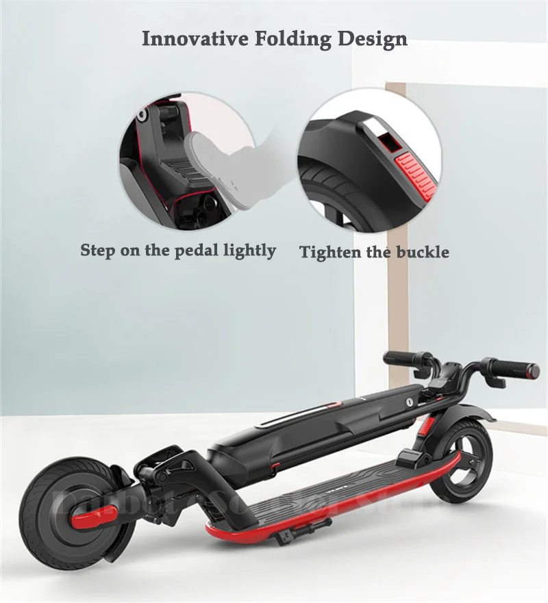 Daibot 8.5 Inch Mini Portable Electric Scooter 2 Wheels Electric Scooters 300W 36V Folding Lightweight Electric Scooter Adult (8)