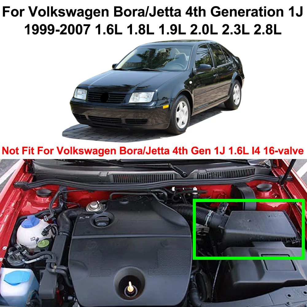 Воздушный фильтр для Volkswagen VW Jetta Bora четвертого поколения 1J 1999-2007 2006 1J0129620 1J0129620A 1.8L 1.9L 2.0L 2.3L 2.8L