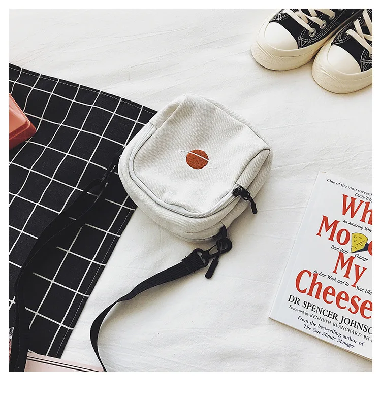 Стиль Простой корейский стиль Универсальный INS японский стиль студентов вечерние Популярные Модные великолепные 2 цвета холст планета Ba