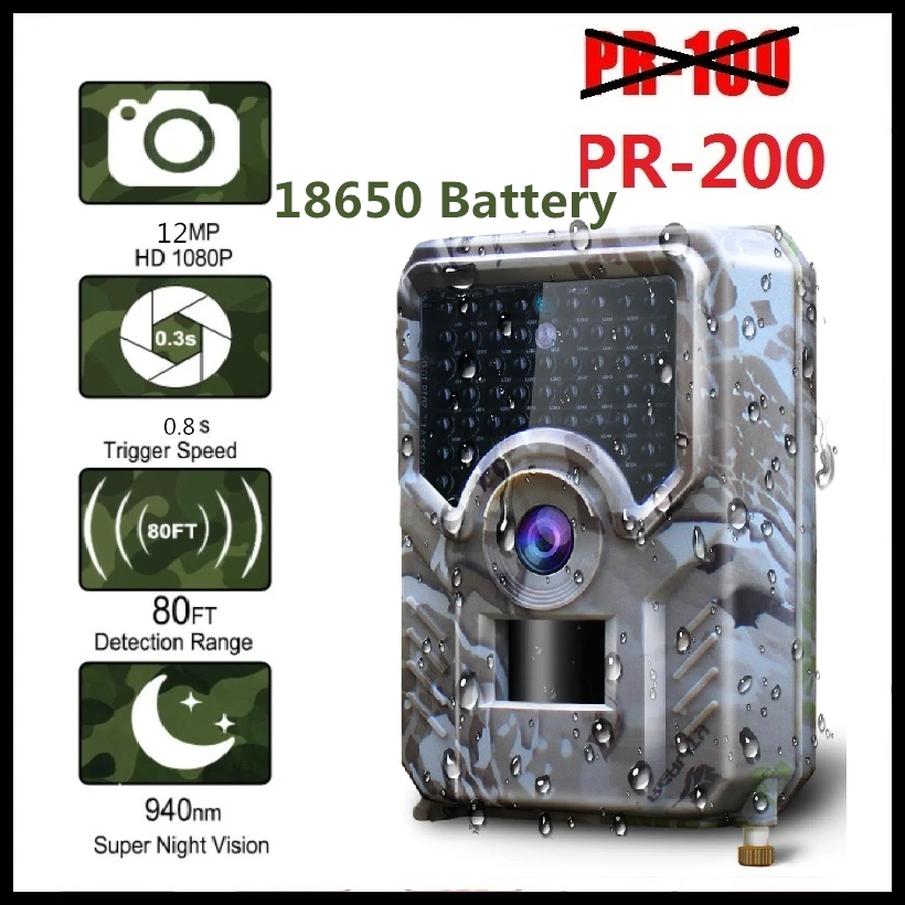 Trail Camera 12MP 49PCS IR Leds Trail Hunting Camera Waterproof Outdoor Video Surveillance Wildlife Cameras Photo Traps w/belt