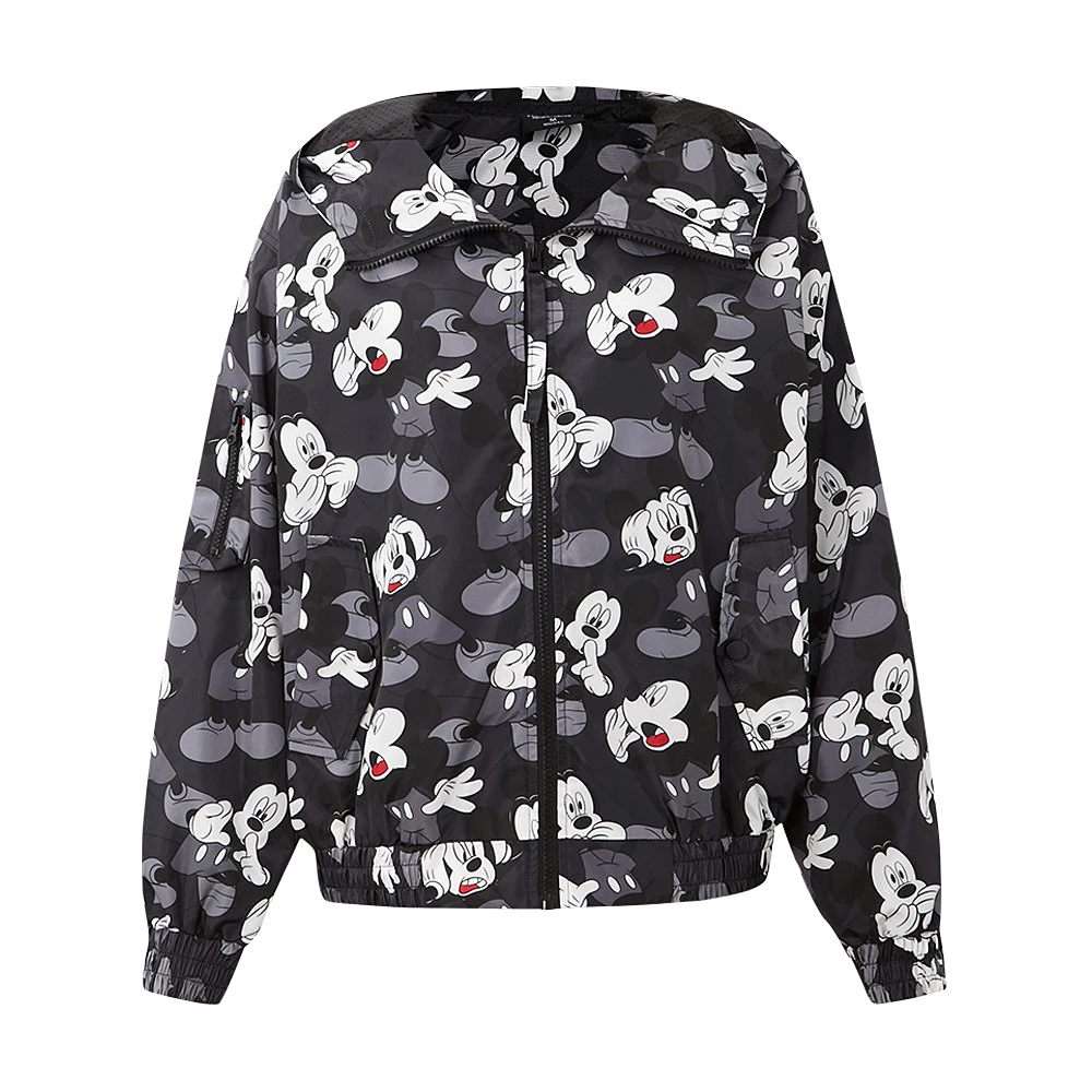 Metersbonwe X disney совместно разработанная Женская куртка с принтом Микки Мауса, новинка, весна-осень, свободный милый топ, пальто