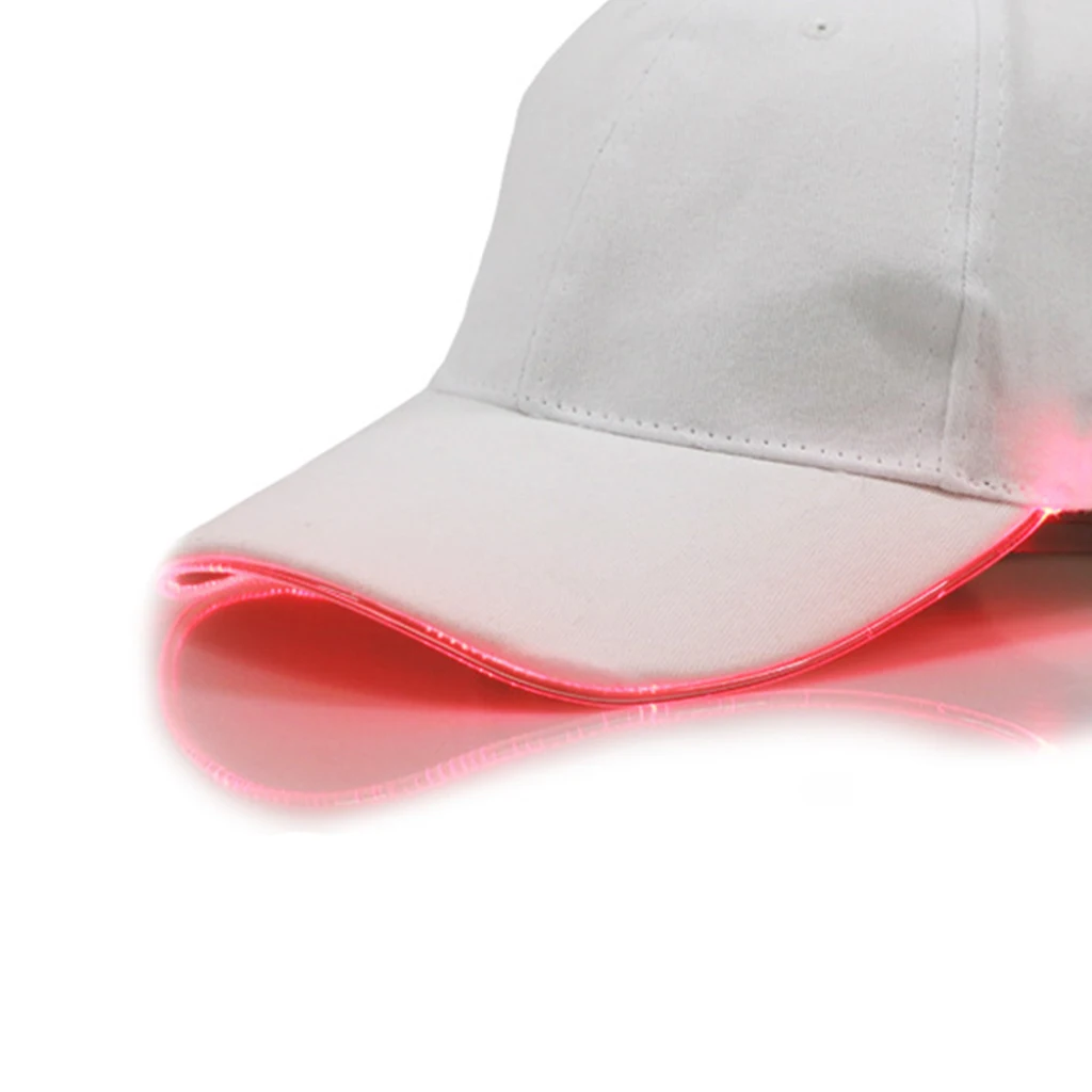 Fashion Ultra Bright LED Baseball Cap Optical Fiber Glowing Hat Hip-Hop