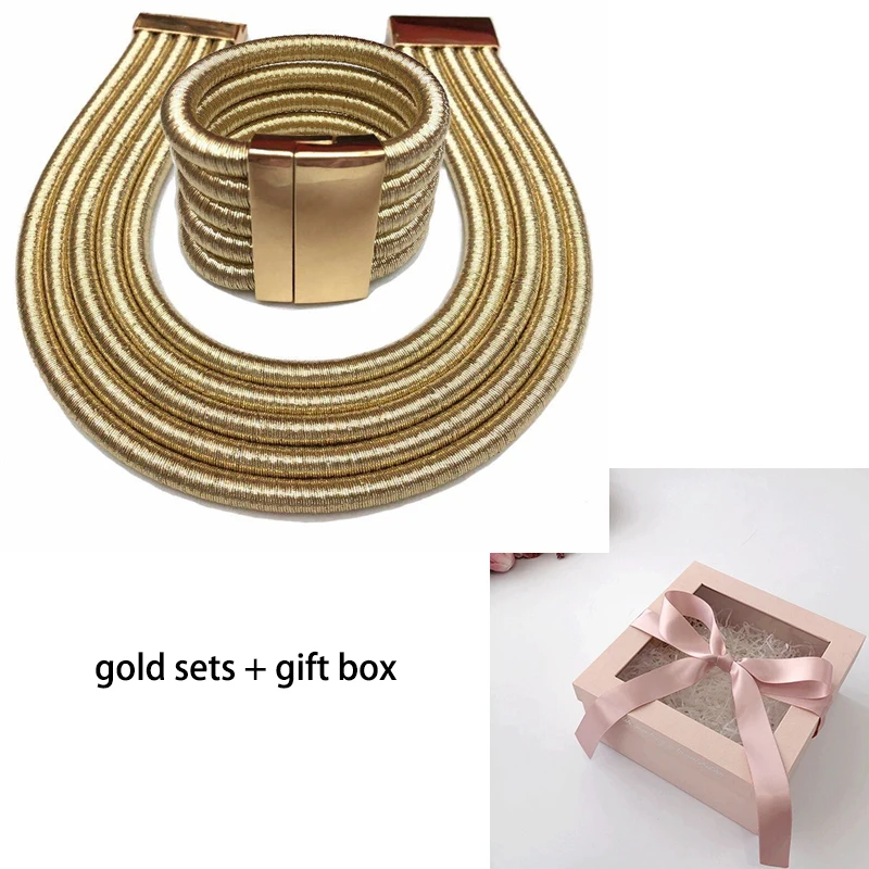 Set gold and box