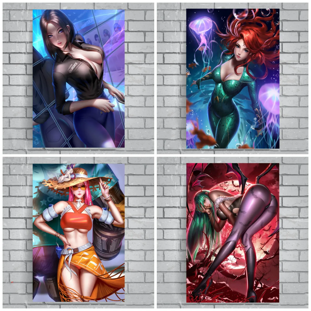 Игровой постер Overwatch картины на холсте настенные тканевые комнатный Настенный