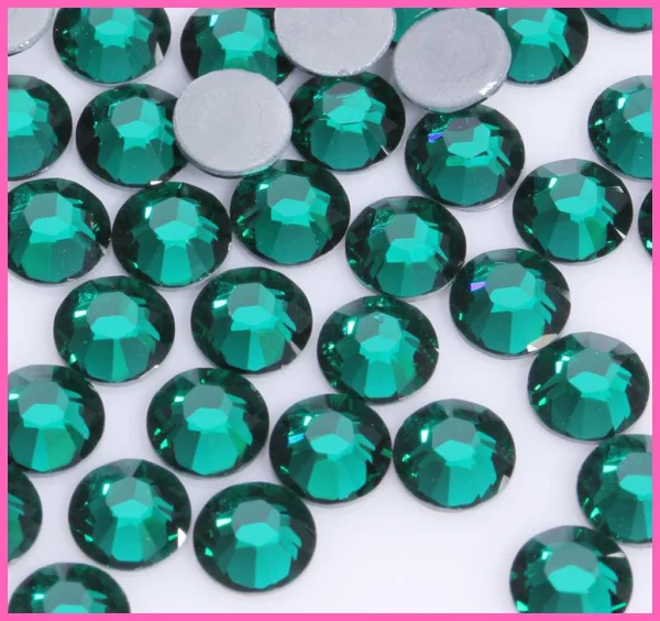

All sizes Green Zircon DMC Iron On Rhinestones/Flat Back Nail art Hot fix Crystal Rhinestones Strass Sewing & Fabric Garment