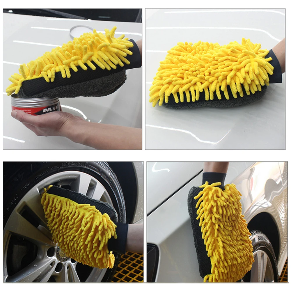 Многофункциональный для автомойки, очистки инструмент перчатки из микрофибры колеса BrushCleaning щетка для автомобиля и домашней уборки