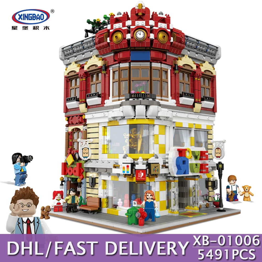 DHL XINGBAO строительные блоки 5052 шт. подлинный город серия морской дом кирпичи развивающие детские игрушки