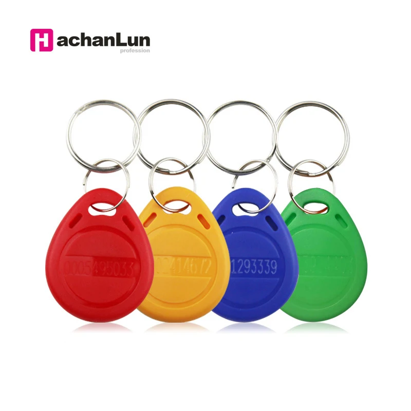 5/10pcs 125khz ID Tag Keyfobs RFID EM4100 TK4100 Proximity Chip Tags Card Sticker Key Fob Token Ring