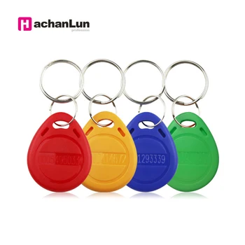 5/10pcs 125khz ID Tag Keyfobs RFID EM4100 TK4100 Proximity Chip Tags Card Sticker Key Fob Token Ring 1