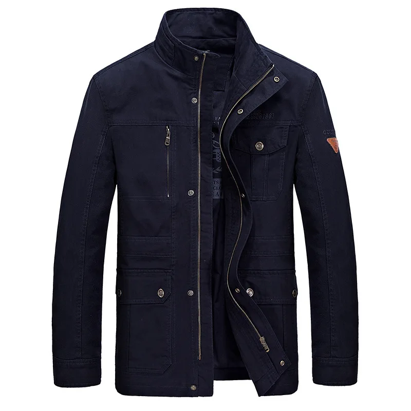 Бренд AFS JEEP размера плюс 7XL 8XL военная куртка мужская Повседневная зимняя хлопковая куртка с воротником-стойкой пальто jaqueta masculina