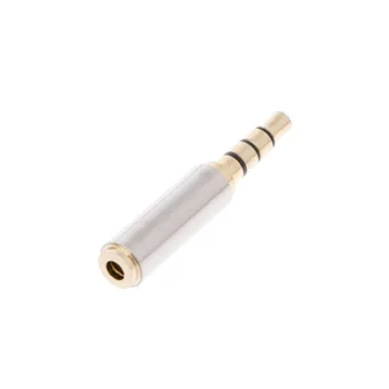 

3.5mm Male To 2.5mm Female Audio Connector Stereo Full Metal Earphone Converter Adapter For Mobile Phone