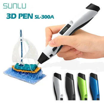 

SUNLU 3D Drawing Pens With 50M PLA Filament SL-300A Low Temperature 3D Pen Set Children Scribble Pencil With LED Screen
