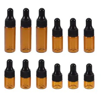 

12pcs Convenient Refillable Practical Essential Oil Bottles Perfume Bottles Dropper Bottles for Outdoor Travel