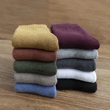 Новинка; зимние женские толстые теплые цветные шерстяные модные носки; Разноцветные Повседневные хлопковые носки в стиле ретро в стиле Харадзюку; высокое качество; дешевые оптовые продажи