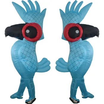 

Inflatable Rio Blue Parrot Costume Adult Kids Cute Funny Party Anime Cosplay Clothing Halloween Christmas Outfits Blow Up Suit