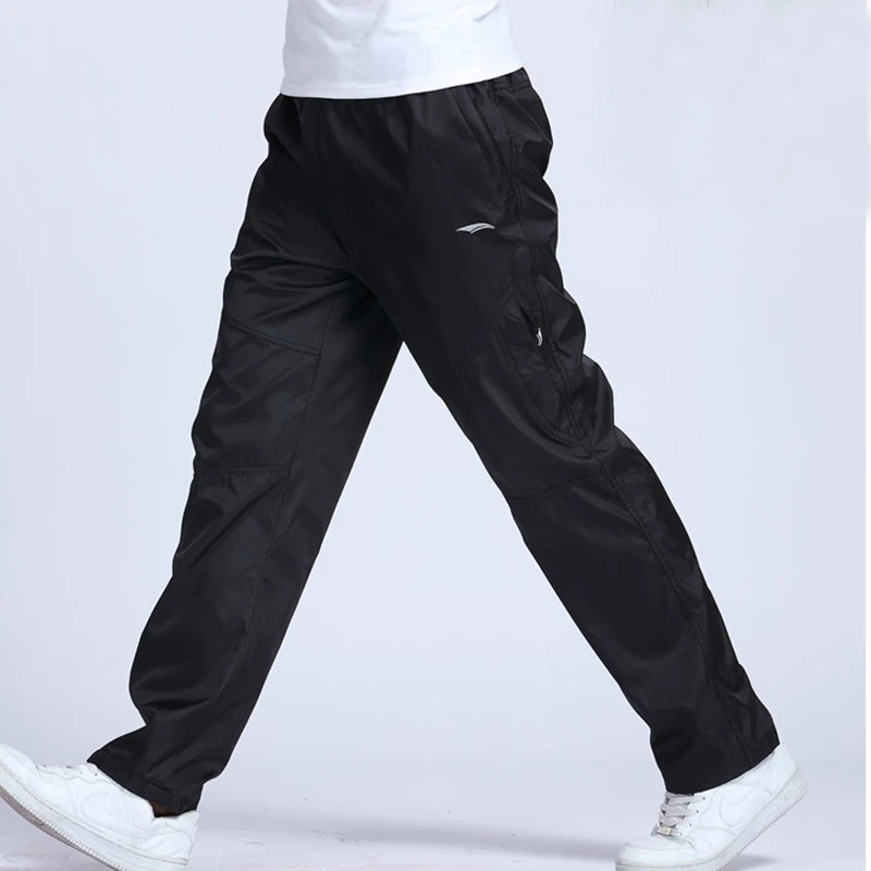 mens sweatpants Spring Autumn Sweatpants Men's Trousers Thin Section Breathable Summer Loose Casual Pants Polyester Slip Surface Straight Pants brown sweatpants Sweatpants