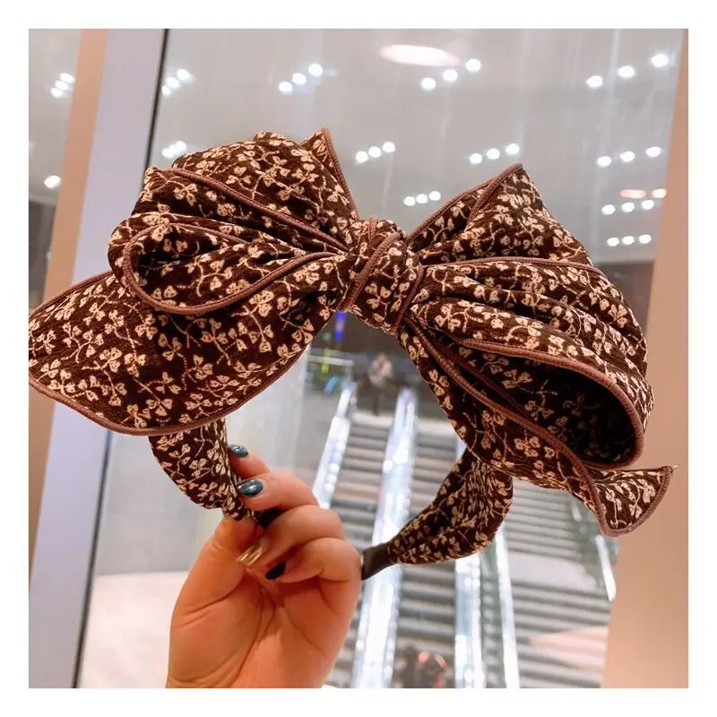 Floral Big Bow  Hairbands  For Women Korea Hair Accessories For Girls Hair Band Hair Bows  Hairband Headbands