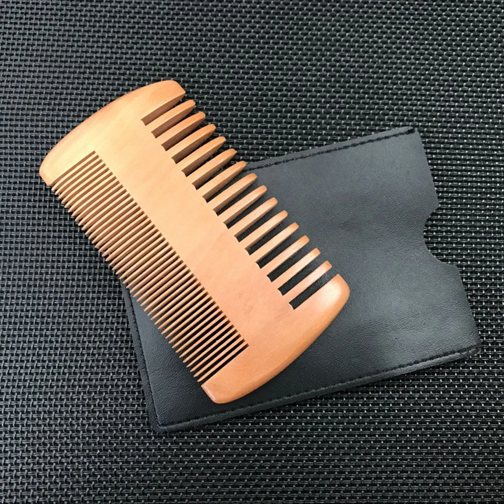 Natural Wood Hair Brush Hair Comb For Men Beard Care Anti-Static Wooden Comb Brushing Hair Care Tools