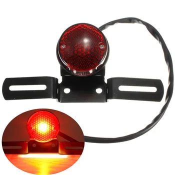 

Motorcycle Modification Is Suitable for Harley Modification Retro Metal Rear Tail Light Brake Light License Plate Tail Light