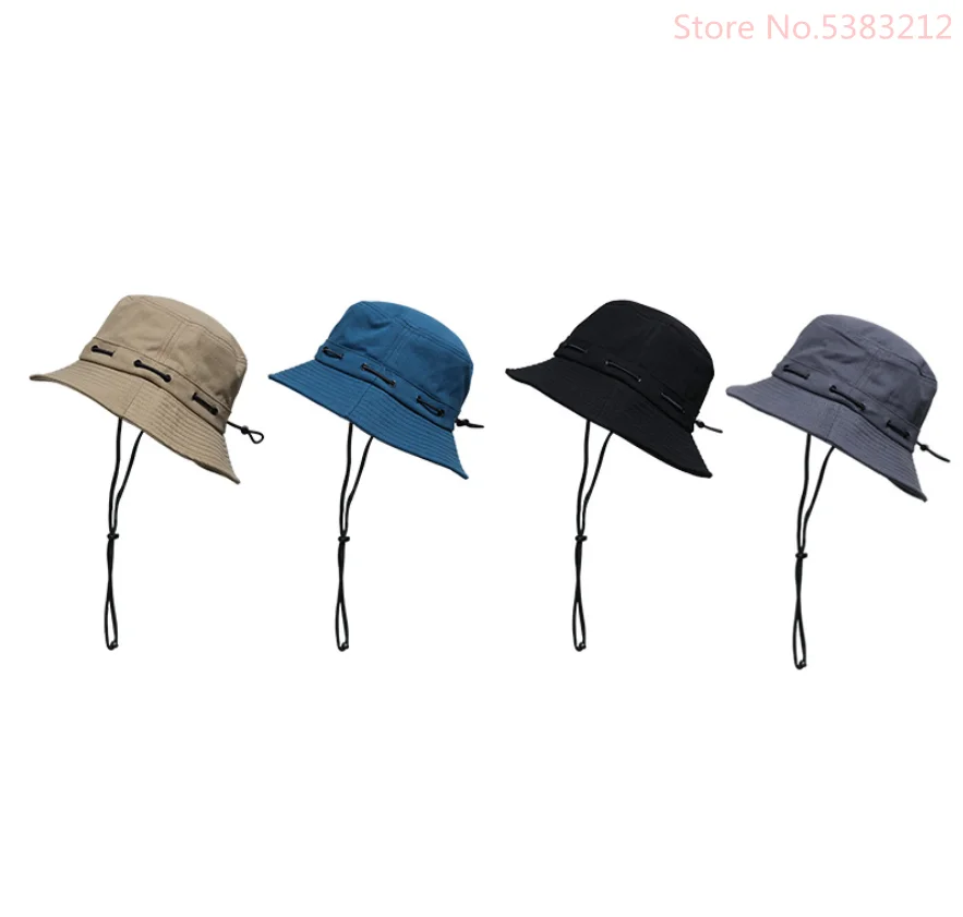 Drawstring Fisherman Bucket Hat For 