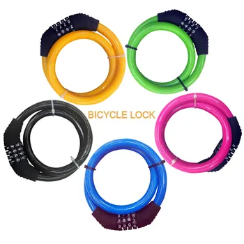 

Bicycle Lock Gold Chain Outdoor Protect Bike Code Lock Bicycle Small Lock Four-digit Code Locks Anti-theft Home Improvement