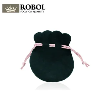 

RLLEN Original Charm Women's Ring Beaded Jewelry Fashion Storage Protection Velvet Bag Shrink Simple Brand Gift Bag Factory