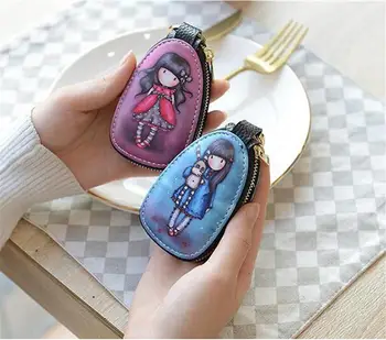 

1pc Hot Sale Auto Universal Key Cases Cars Key Protection Bags Carton Pattern Small Wallets Boy's and Girl's Lovely Holders