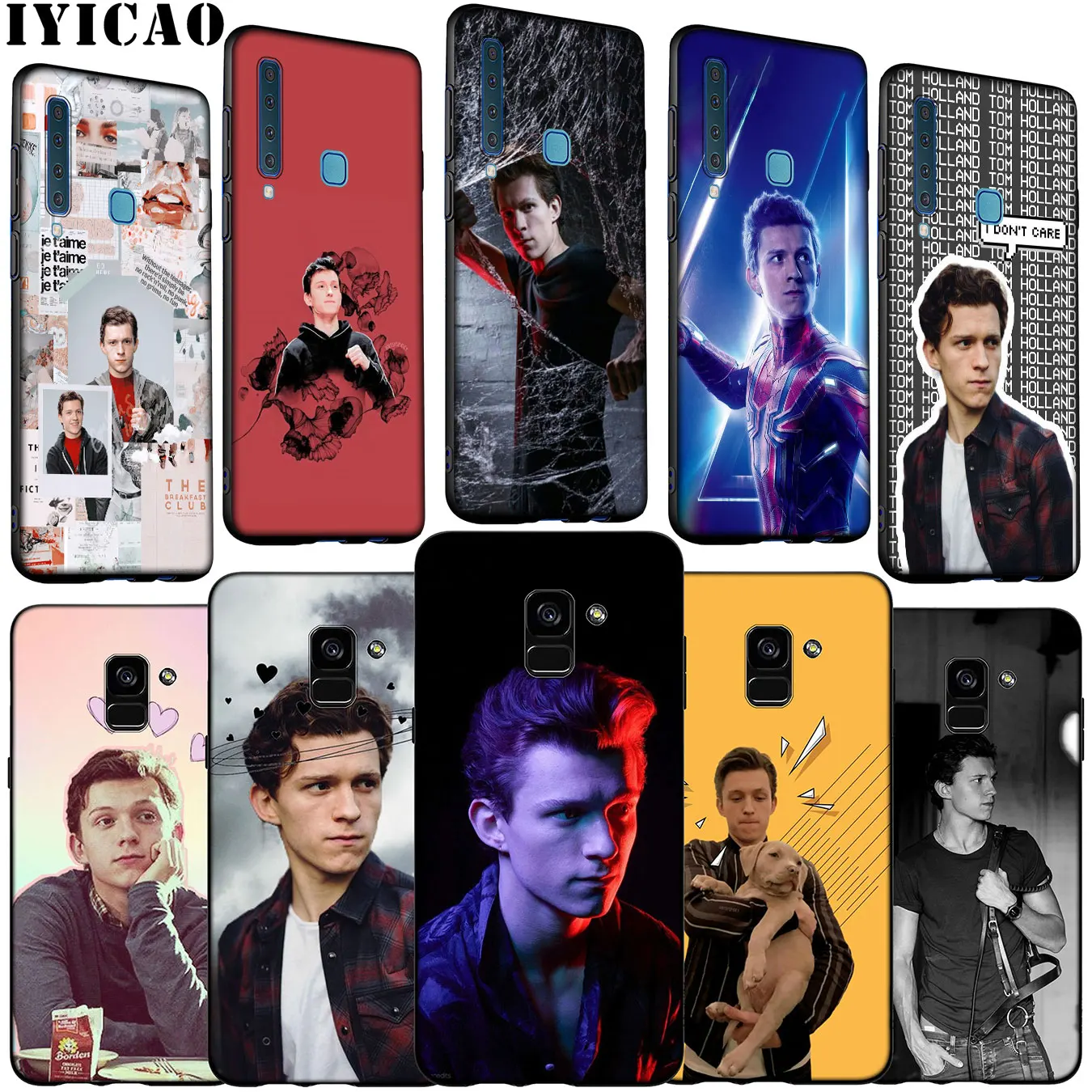 Tom Holland Soft Silicone Phone Case for Samsung Galaxy A6 A7 A8 A9 2018 A3 A5 2016 2017 Note 9 8 10 Plus |