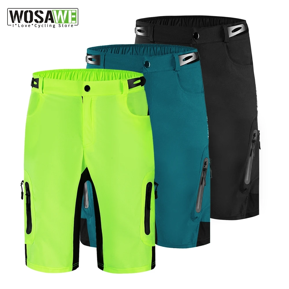 WOSAWE MTB Cycling Shorts Loose With Gel Padded Cycling Underwear